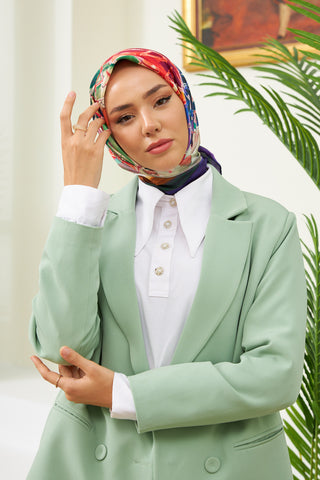 Silk Home Micro Saten Eşarp 28007-08
