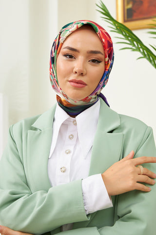 Silk Home Micro Saten Eşarp 28007-08