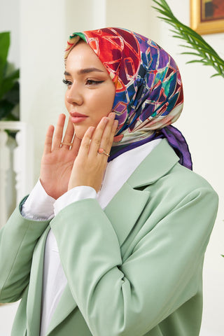 Silk Home Micro Saten Eşarp 28007-08