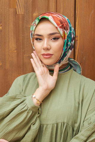 Silk Home Micro Saten Eşarp 28007-12