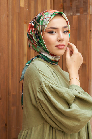 Silk Home Micro Saten Eşarp 28007-12