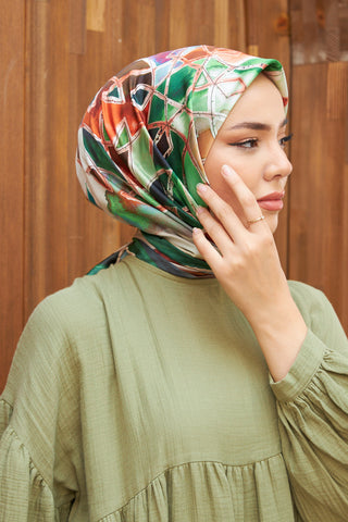 Silk Home Micro Saten Eşarp 28007-12