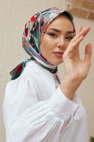 Silk Home Micro Saten Eşarp 28007-14