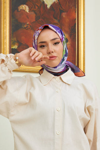 Silk Home Micro Saten Eşarp 28007-15