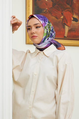 Silk Home Micro Saten Eşarp 28007-15