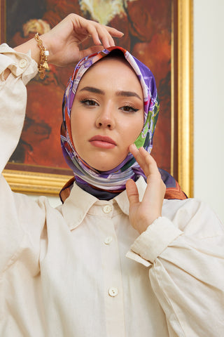 Silk Home Micro Saten Eşarp 28007-15