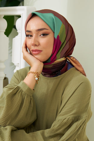 Silk Home Micro Saten Eşarp 28008-01