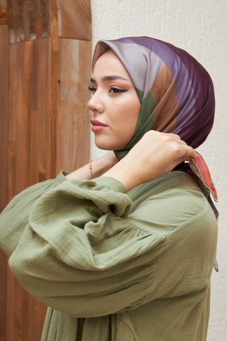Silk Home Micro Saten Eşarp 28008-15