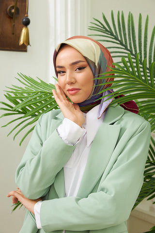 Silk Home Micro Saten Eşarp 28008-21