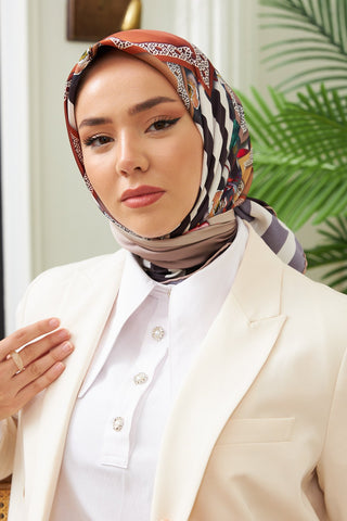Silk Home Micro Saten Eşarp 28009-06