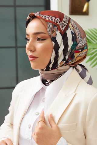 Silk Home Micro Saten Eşarp 28009-06