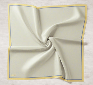 Tencel Monare Eşarp Labirent Desen Buz Mavisi 90X90