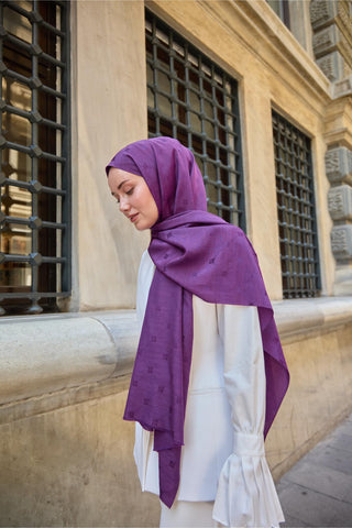 Silk Home Monogram Pamuk İpek Şal 461001-04