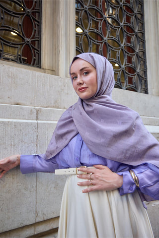 Silk Home Monogram Pamuk İpek Şal 461001-17