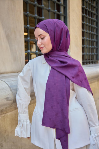 Silk Home Monogram Pamuk İpek Şal 461001-04