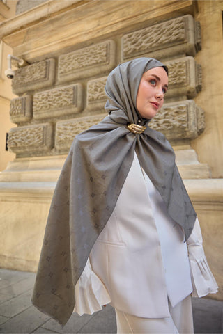 Silk Home Monogram Pamuk İpek Şal 461001-07