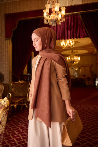 Silk Home Monogram Pamuk İpek Şal 461001-22