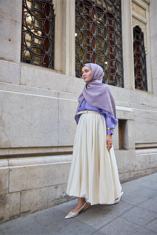 Silk Home Monogram Pamuk İpek Şal 461001-17