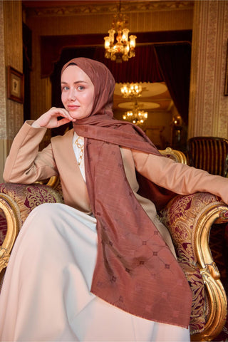 Silk Home Monogram Pamuk İpek Şal 461001-22