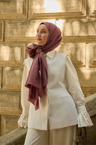 Silk Home Monogram Pamuk İpek Şal 461001-01