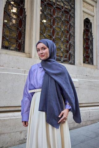 Silk Home Monogram Pamuk İpek Şal 461001-18