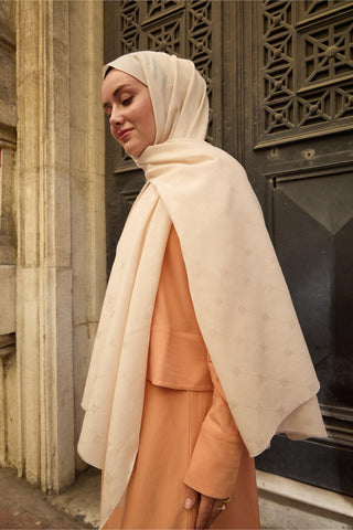 Silk Home Monogram Pamuk İpek Şal 461001-14