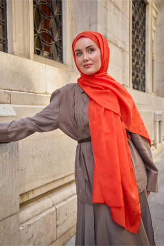 Silk Home Monogram Pamuk İpek Şal 461001-11