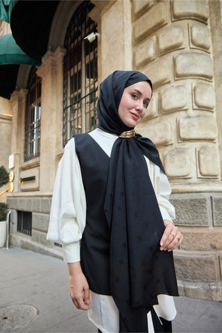 Silk Home Monogram Pamuk İpek Şal 461001-19