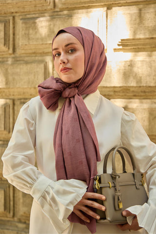 Silk Home Monogram Pamuk İpek Şal 461001-01