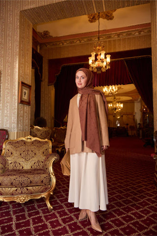 Silk Home Monogram Pamuk İpek Şal 461001-22