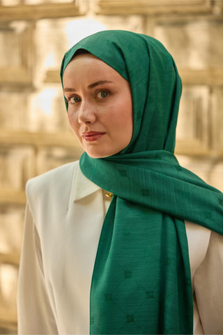 Silk Home Monogram Pamuk İpek Şal 461001-02