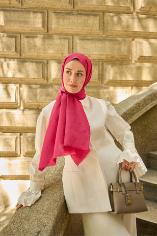 Silk Home Monogram Pamuk İpek Şal 461001-03