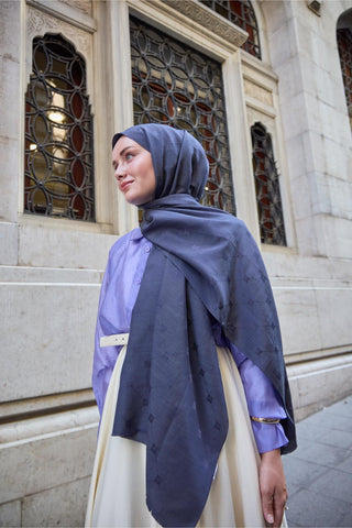 Silk Home Monogram Pamuk İpek Şal 461001-18