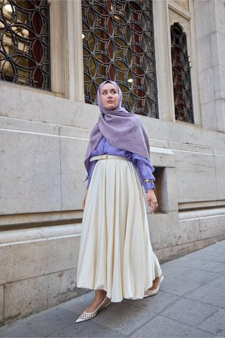 Silk Home Monogram Pamuk İpek Şal 461001-17