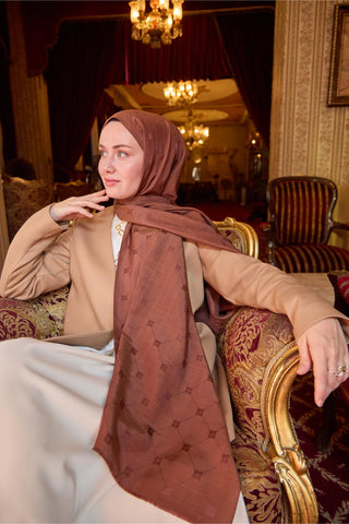 Silk Home Monogram Pamuk İpek Şal 461001-22