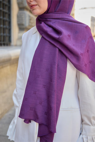 Silk Home Monogram Cotton Silk Scarf 461001-04