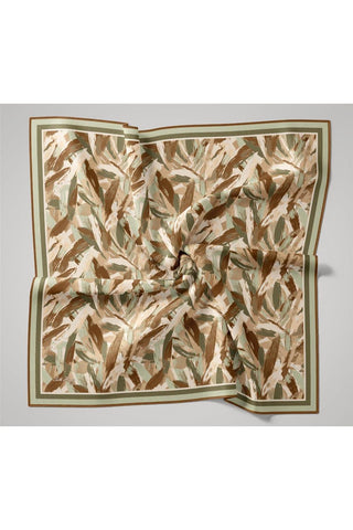 Organik Pamuk İpek Eşarp Mint Yeşili-Taba-Haki-Somon Desenli Kaymaz Tok Duruşlu
                90X90