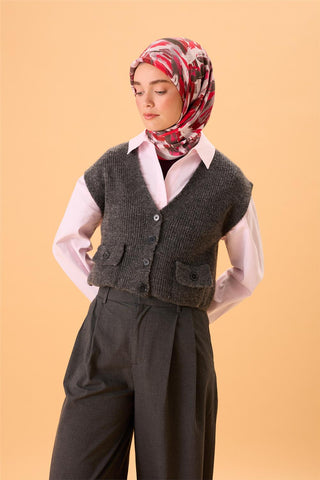 Organik Pamuk İpek Eşarp Narçiçeği-Bordo Desenli Kaymaz Dokulu Akışkan Duruşlu
                90X90