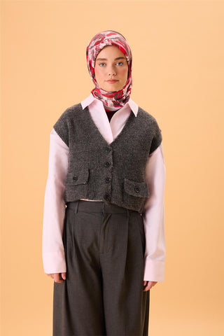 Organik Pamuk İpek Eşarp Narçiçeği-Bordo Desenli Kaymaz Dokulu Akışkan Duruşlu
                90X90