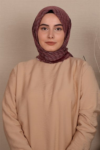 Silk Home Pamuk Eşarp Bordo 71001-08