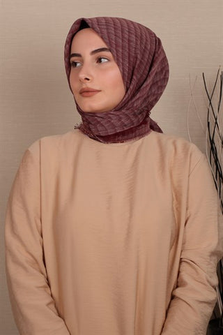Silk Home Pamuk Eşarp Bordo 71001-08