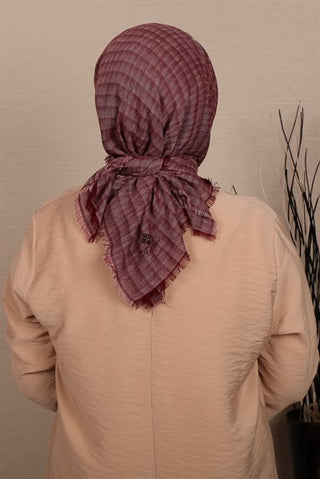 Silk Home Pamuk Eşarp Bordo 71001-08