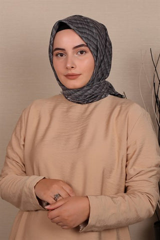 Silk Home Pamuk Eşarp Füme 71001-15