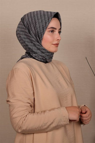 Silk Home Pamuk Eşarp Füme 71001-15