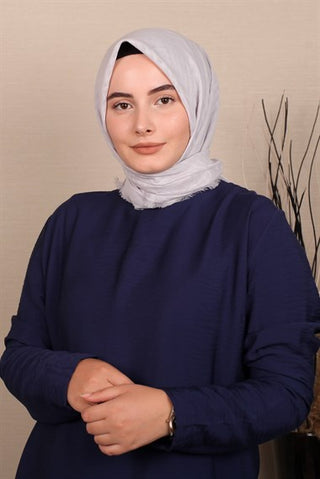 Silk Home Cotton Scarf Silver 71001-14