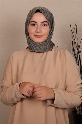 Silk Home Cotton Scarf Khaki 71001-10