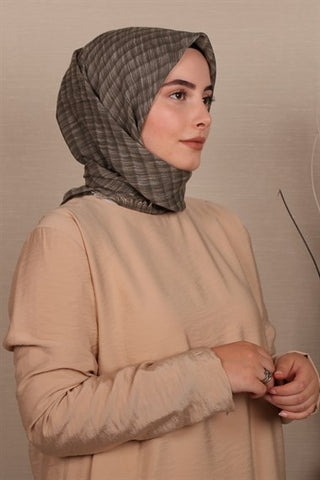 Silk Home Cotton Scarf Khaki 71001-10