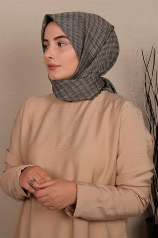 Silk Home Cotton Scarf Khaki 71001-10