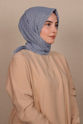 Silk Home Cotton Scarf Blue 71001-11