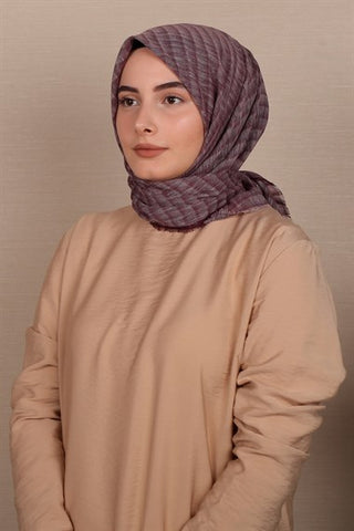Silk Home Cotton Scarf Plum 71001-04
